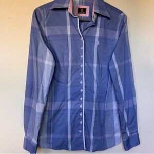 Fior Da Liso Eleni Button Down Equestrian Button Down Blouse Size 8